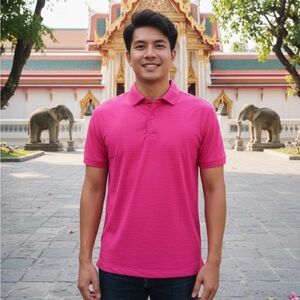 Men's Pink Polo Shirt